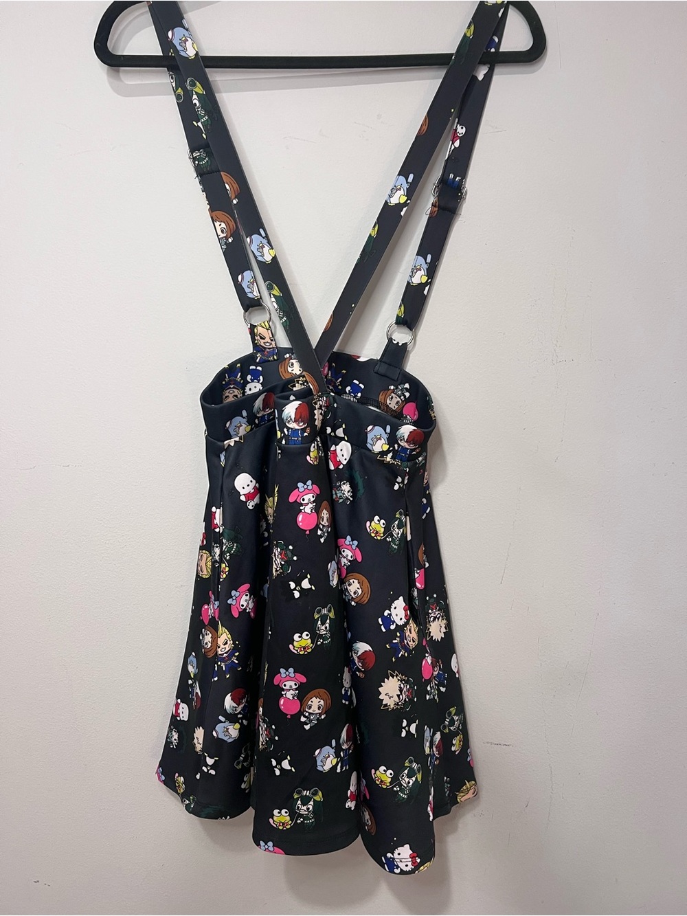 Hot Topic Sanrio Hello Kitty x My Hero Academia Suspender Stretchy Skirt Size L